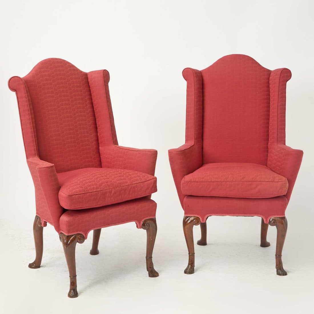 Pair of George I Walnut Wing Chairs (1 of 3)