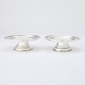 Pair of Queen Anne Sterling Silver Tazzas David Willaume, London, 1709