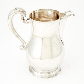George II Sterling Silver Water Pitcher Francis Spilsbury, London, 1738