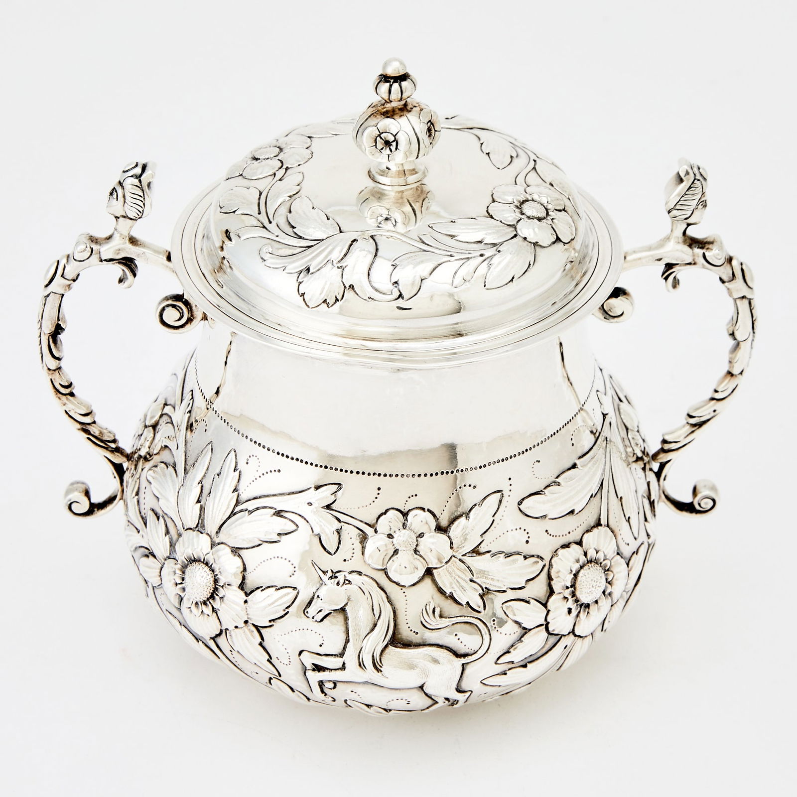 George III Sterling Silver Covered Porringer London, 1771 (1 of 5)
