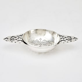 Georgian Sterling Silver Punch Strainer 18th Century