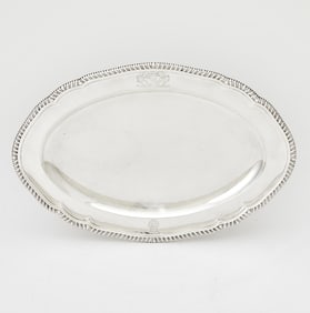 George III Sterling Silver Meat Platter Andrew Fogelberg & Stephen Gilbert, London, 1792