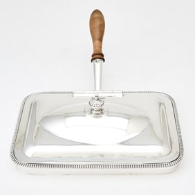George III Sterling Silver Cheese Toasting Dish John Emes, London, 1807