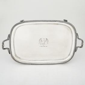 George III Sterling Silver Two Handled Tray John Mewburn, London, 1813