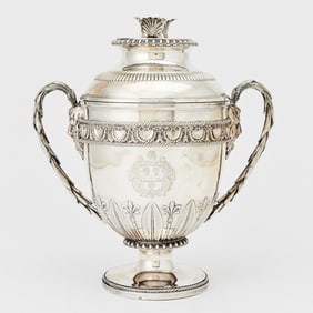 George III Sterling Silver Covered Two-Handled Cup Benjamin Smith & Benjamin Smith, London, 1817