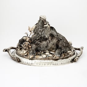 Italian Buccellati Style Silver Covered Dish 20th Century