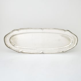 Spanish Silver Fish Platter 20th Century