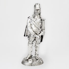 Continental Silver Figural Decanter Early 20th century