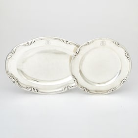 Two French Odiot Sterling Silver Serving Dishes Late 19th/early 20th century
