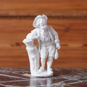 Sèvres Biscuit Porcelain Figure, 'Le Petit Vendangeur'