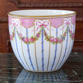 Sevres Style Porcelain Jardiniere