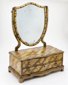 Chinese Export Lacquer Toilet Mirror