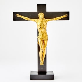 Italian Gilt-Bronze Cristo Vivo