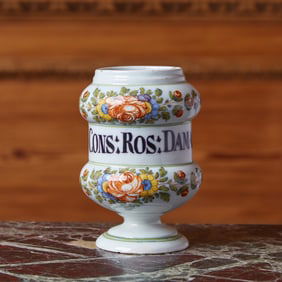 Italian Maiolica Apothecary Jar (Albarello)
