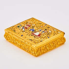 Continental Gold and Enamel Box