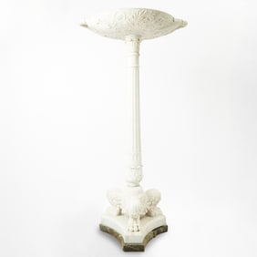 Italian Grand Tour Carved Marble Twin-Handled Athenienne