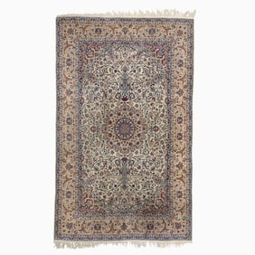 Wool and Silk Nain Rug