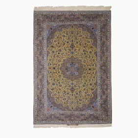 Silk Warp Isfahan Carpet