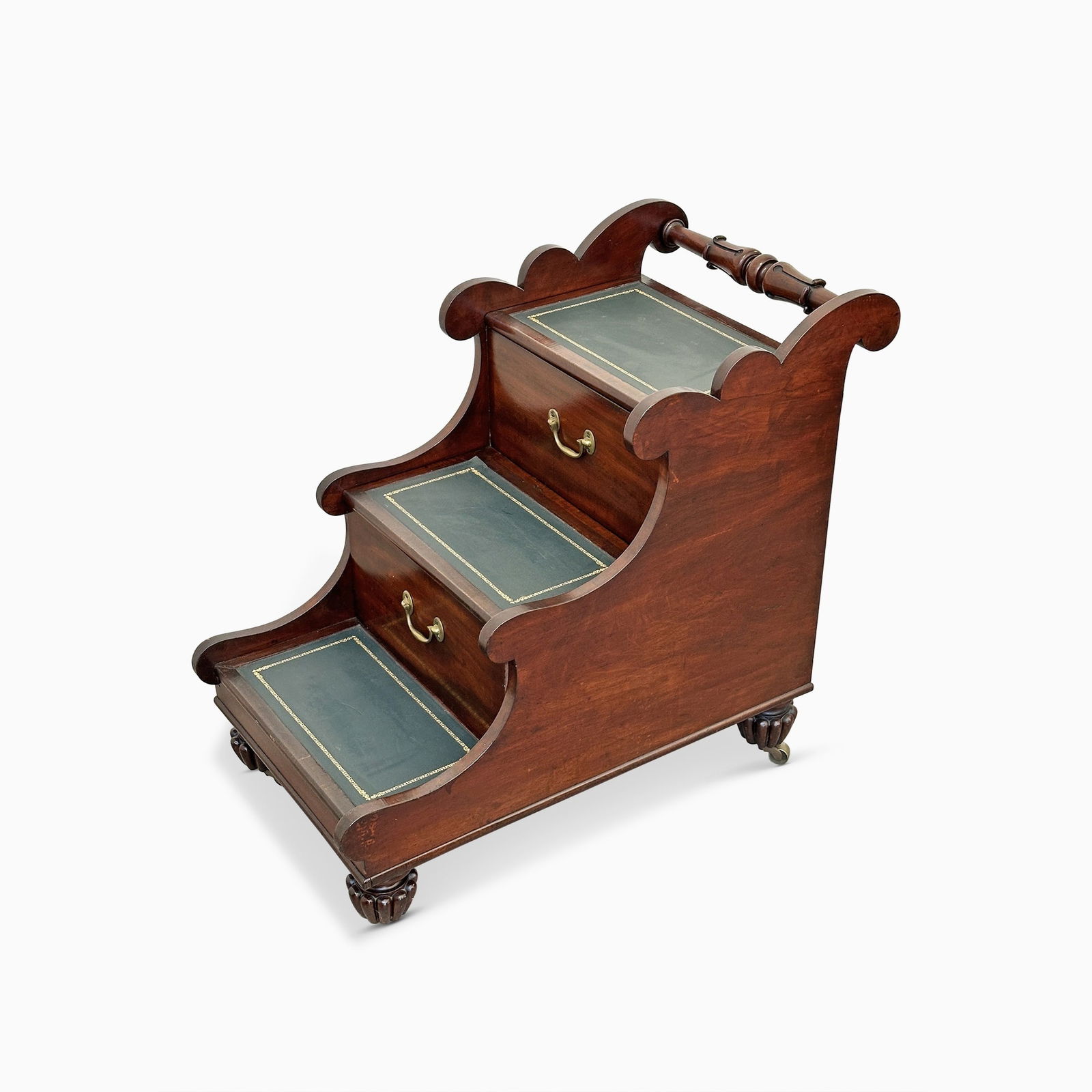 Classical Mahogany Metamorphic Library Steps (1 of 6)