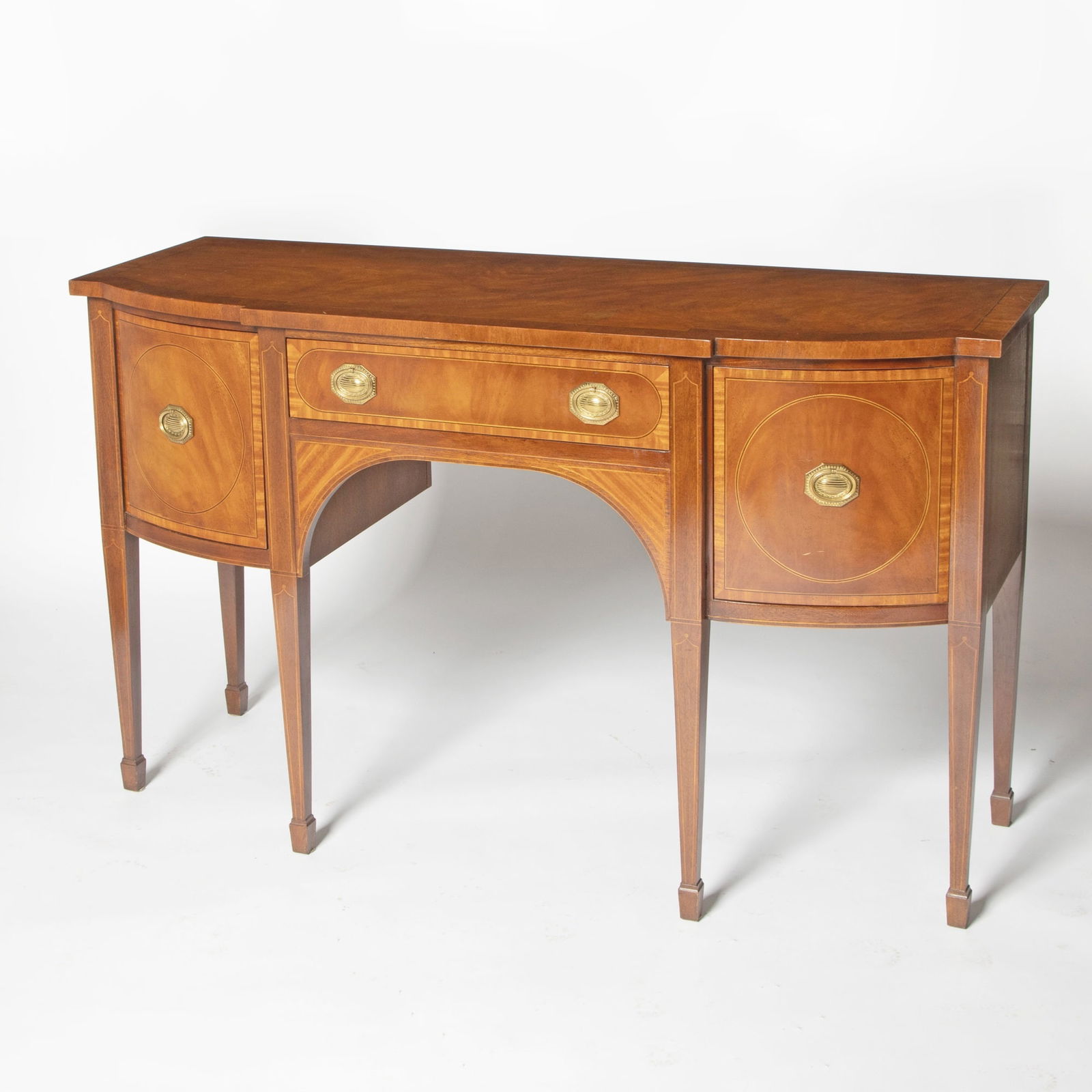 Baker George III Style Inlaid Mahogany Sideboard (1 of 4)