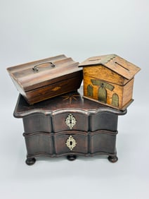 Group of Four Wooden Boxes