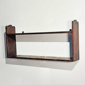Pine Two-tier Wall Shelf