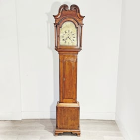 Chippendale Walnut Tall Case Clock