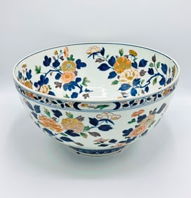Chinese Imari Palette Porcelain Punch Bowl