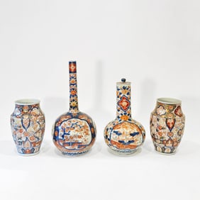 Four Imari Porcelain Vessels