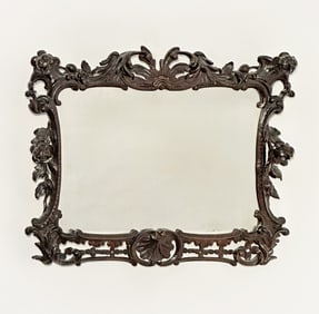 George III Carved Mahogany Mirror