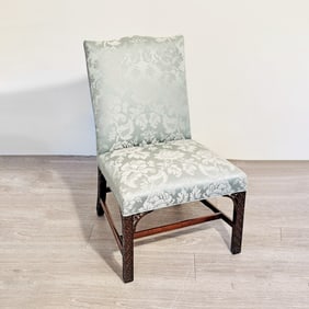 George III Fret-carved Library Side Chair