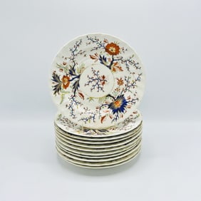 Set of Eleven Royal Crown Derby Imari Plates