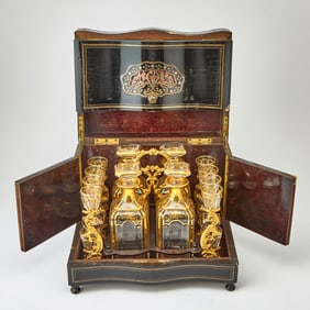 Napoleon III Ebonized Mahogany Cave à Liqueur