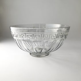 Heisey Molded Glass Punch Bowl