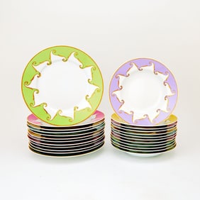 Christian Lacroix "Follement" Pattern Porcelain Dinner Service