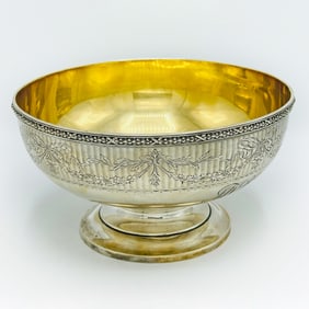 Black, Starr & Frost Sterling Silver Gilt Center Bowl