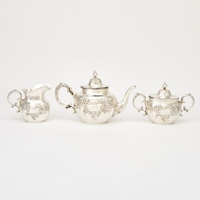 Whiting Sterling Silver Bachelor's Tea Service