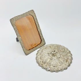 Turkish Silver Picture Frame
