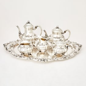 Italian Silver Tea and Coffee Service