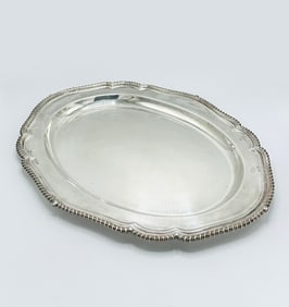 Elizabeth II Sterling Silver Oval Tray