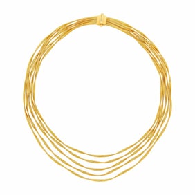 Marco Bicego Five Strand Gold Necklace