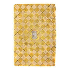 Dreicer & Co. Two-Color Gold, Platinum and Diamond Cigarette Case