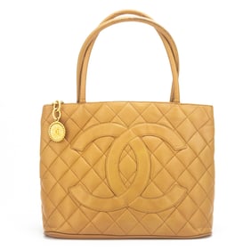 Chanel Reissue Tan Caviar Leather Tote Bag