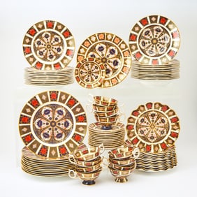 Royal Crown Derby Bone China "Old Imari" Pattern Part Table Service