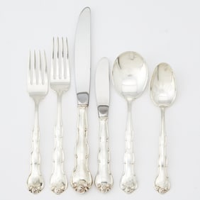 Gorham Sterling Silver "Rondo" Pattern Flatware Service