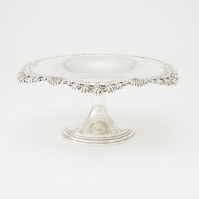 Tiffany & Co. Sterling Silver "Clover" Pattern Low Compote