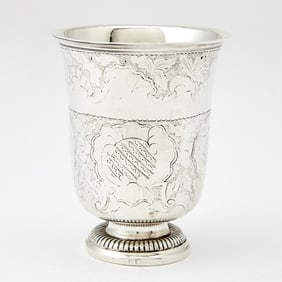 French Louis XV Silver Beaker 18th Century
