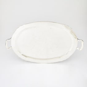 Mexican Sterling Silver Two-Handled Tray