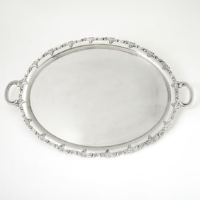 Sterling Silver Two-Handled Tray