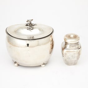 George III Sterling Silver Tea Caddy Robert, David and Samuel Hennell, London, 1802